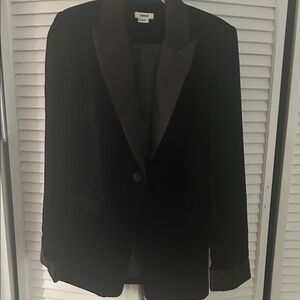 Jason Wu Elegant Black Velvet Tuxedo  Blazer
